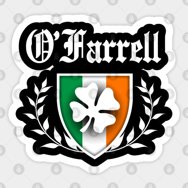 O'Farrell Shamrock Crest Sticker by robotface